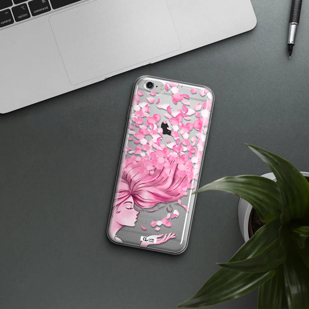 Sakura Leaves Hair Apple iPhone 6S Clear TPU Case