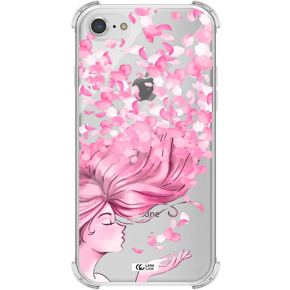Sakura Leaves Hair Apple iPhone 7 Clear PC Case