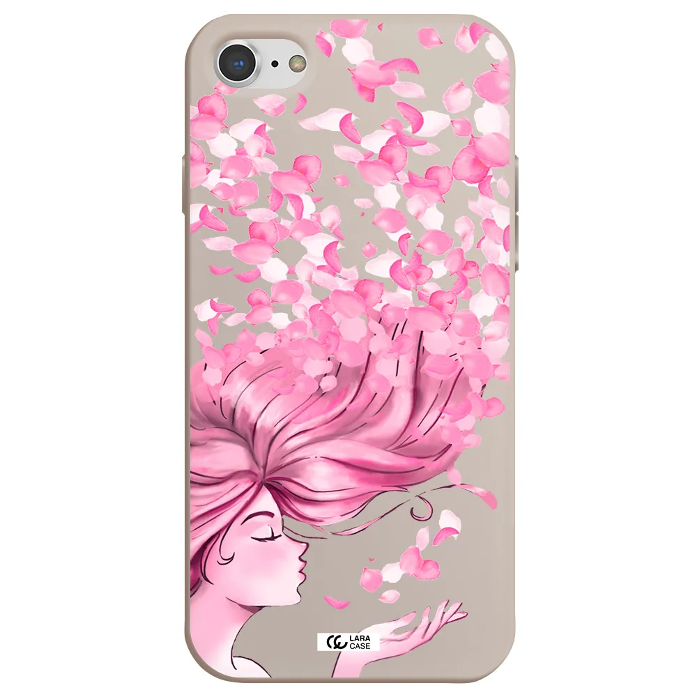 Sakura Leaves Hair Apple iPhone 7 Silicone Stone Case