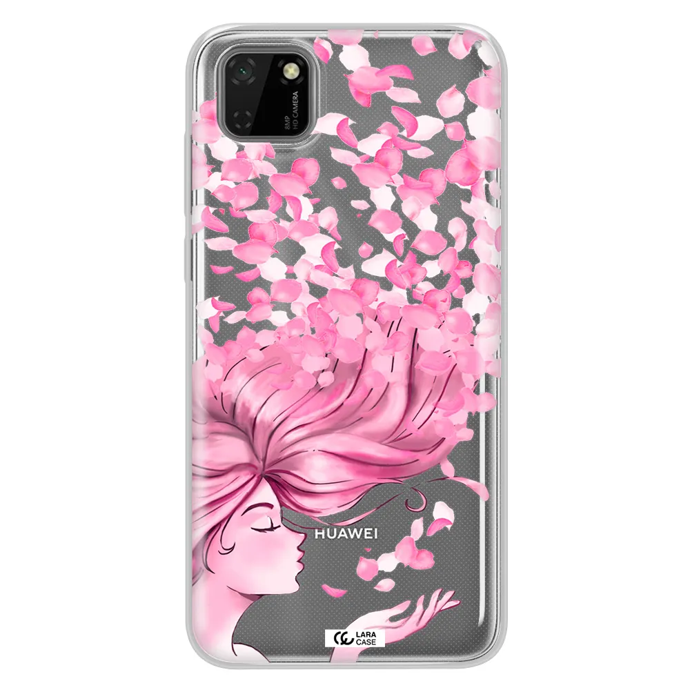 Sakura Leaves Hair Huawei Honor 9S Clear TPU Case