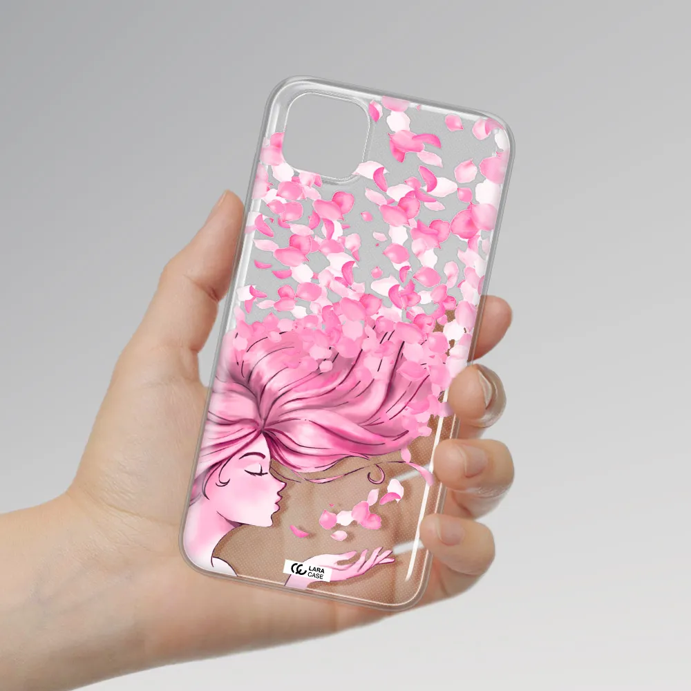 Sakura Leaves Hair Huawei Honor 9S Clear TPU Case