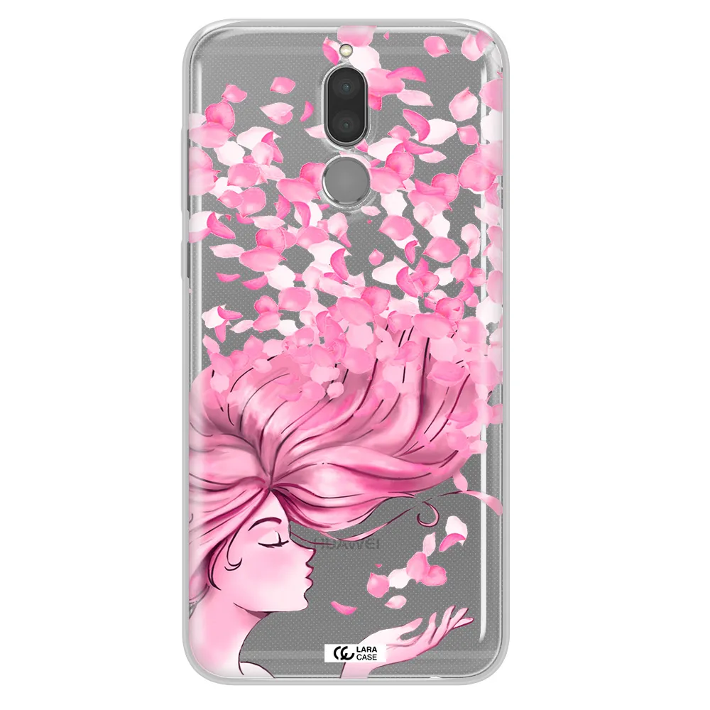 Sakura Leaves Hair Huawei Mate 10 Lite Clear TPU Case