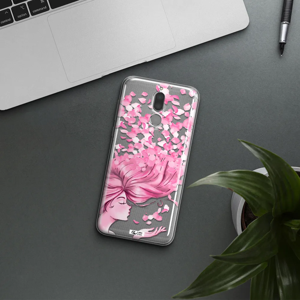 Sakura Leaves Hair Huawei Mate 10 Lite Clear TPU Case