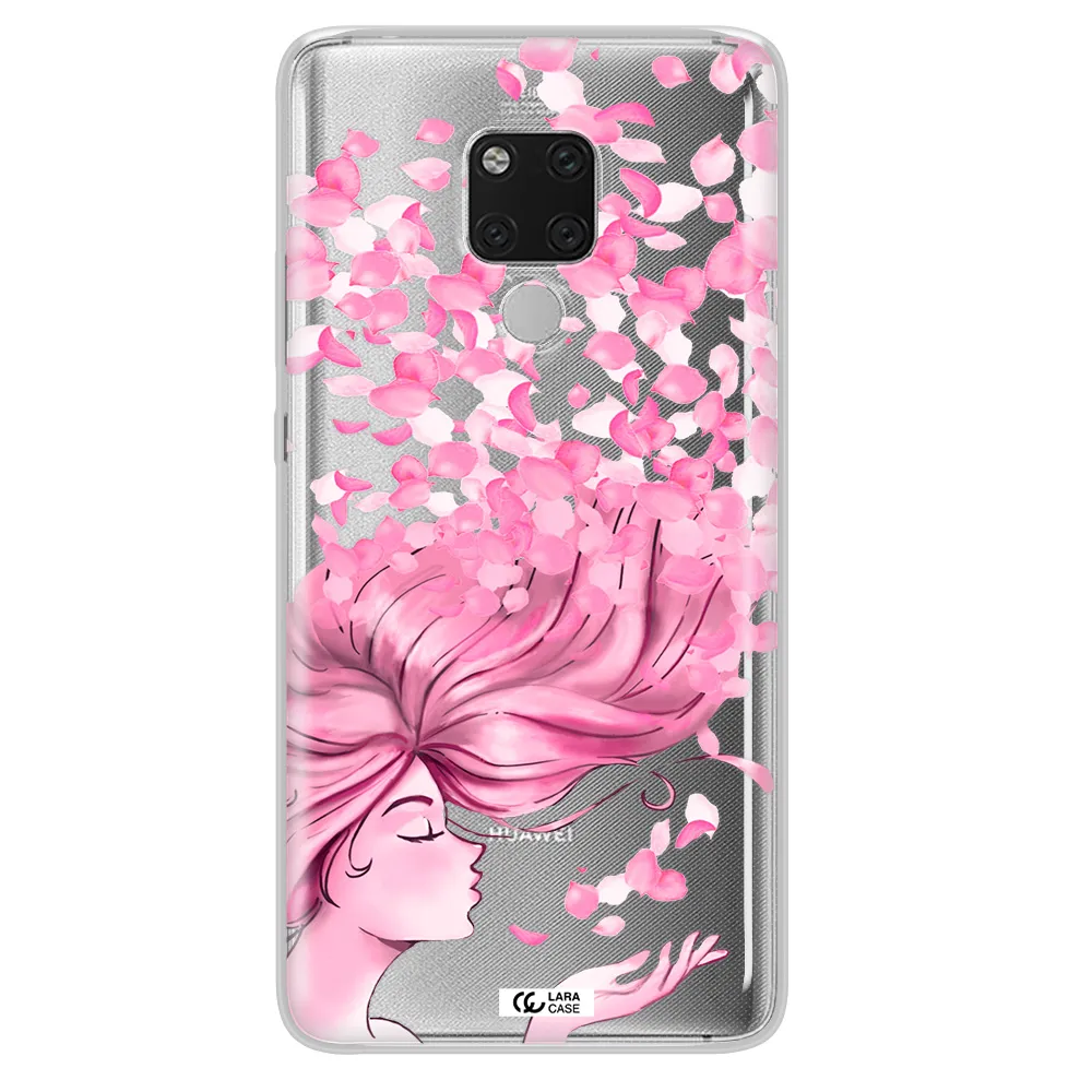 Sakura Leaves Hair Huawei Mate 20X Clear TPU Case