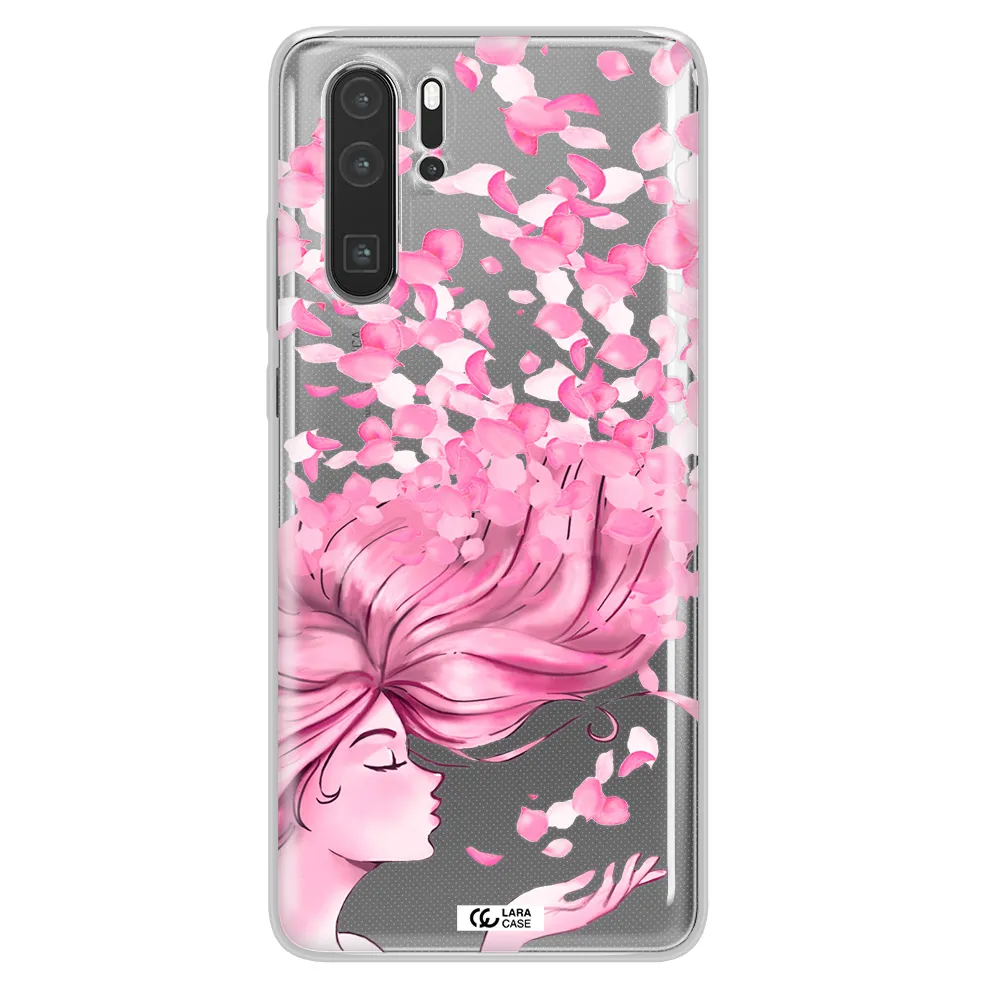 Sakura Leaves Hair Huawei P30 Pro Clear TPU Case