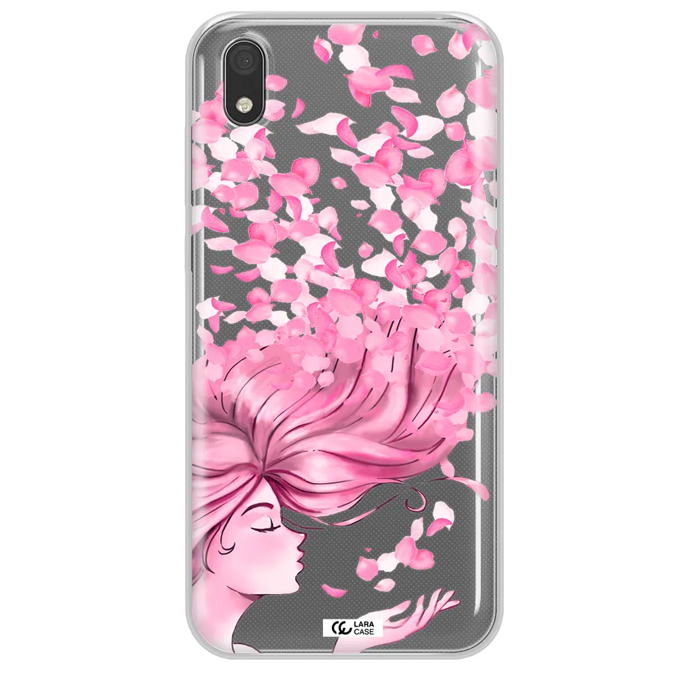 Sakura Leaves Hair Huawei Y5 2019 Clear TPU Case