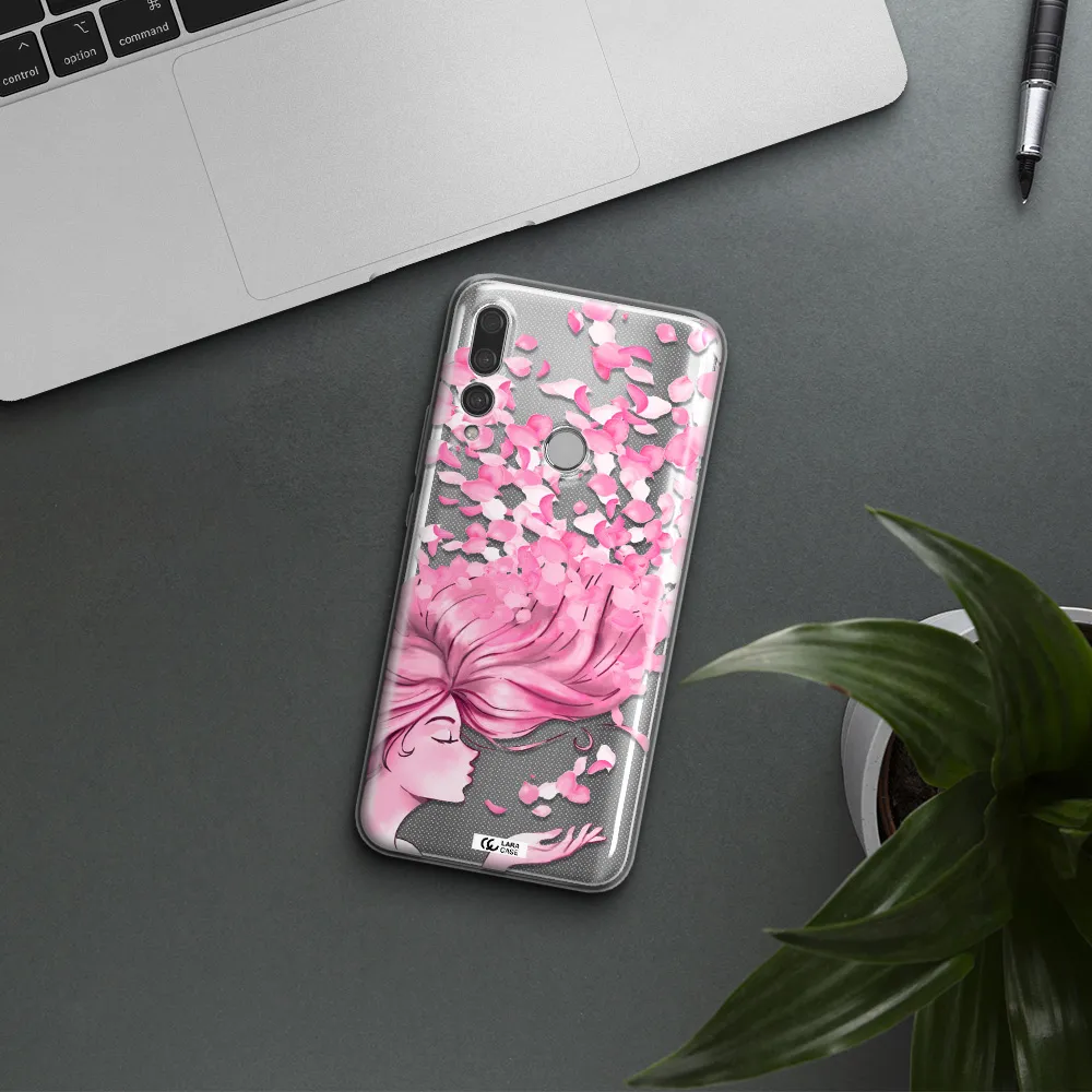 Sakura Leaves Hair Huawei Y9 Prime 2019 Clear TPU Case
