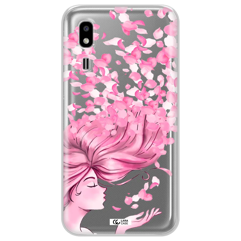 Sakura Leaves Hair Samsung A2 Core Clear TPU Case