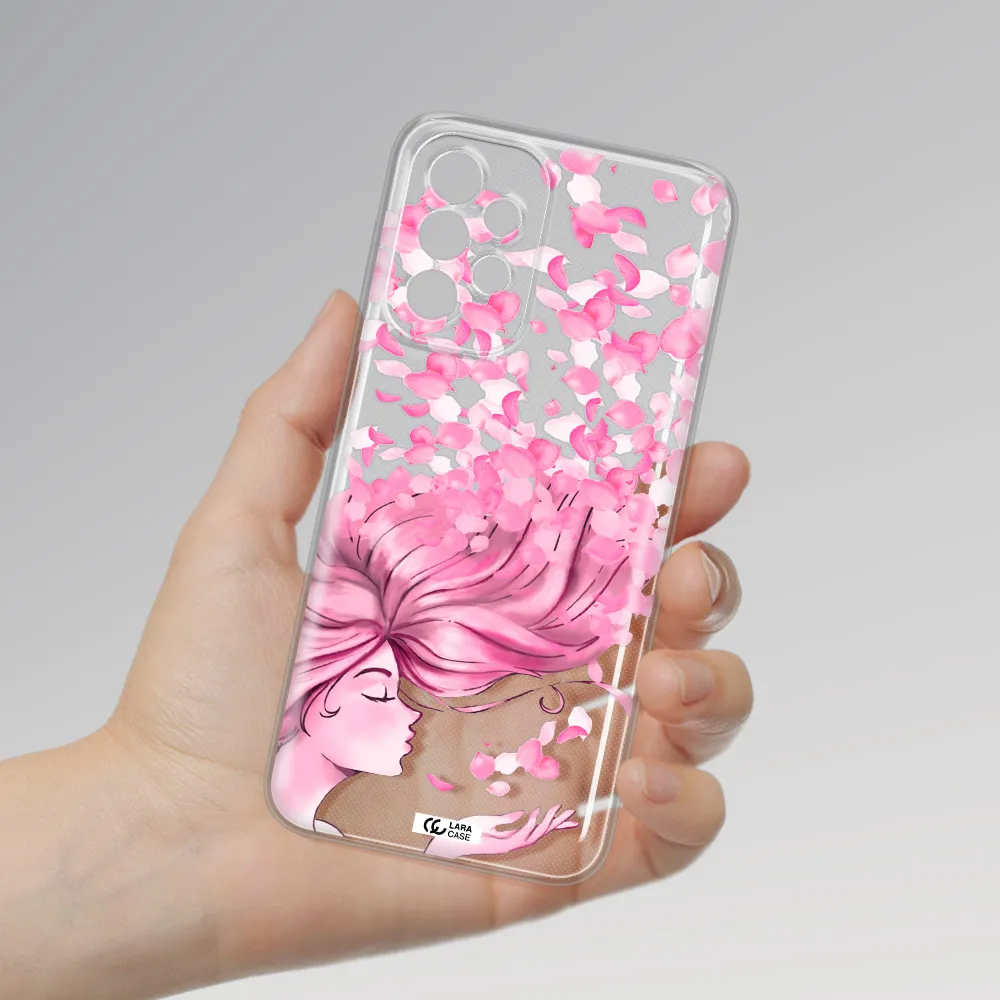 Sakura Leaves Hair Samsung A23 5G Clear Tpu Case