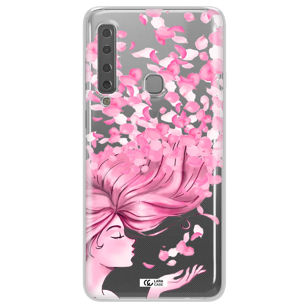 Sakura Leaves Hair Samsung A9 2018 Clear TPU Case