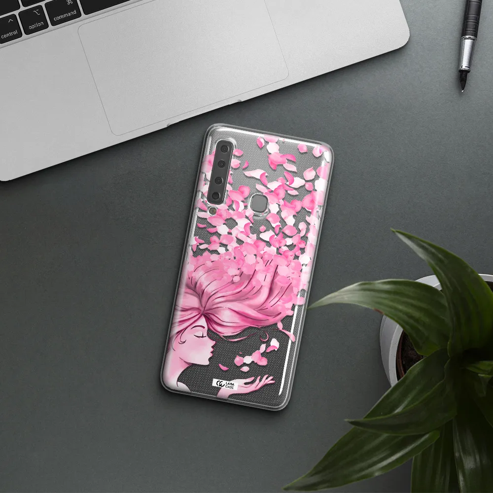 Sakura Leaves Hair Samsung A9 2018 Clear TPU Case