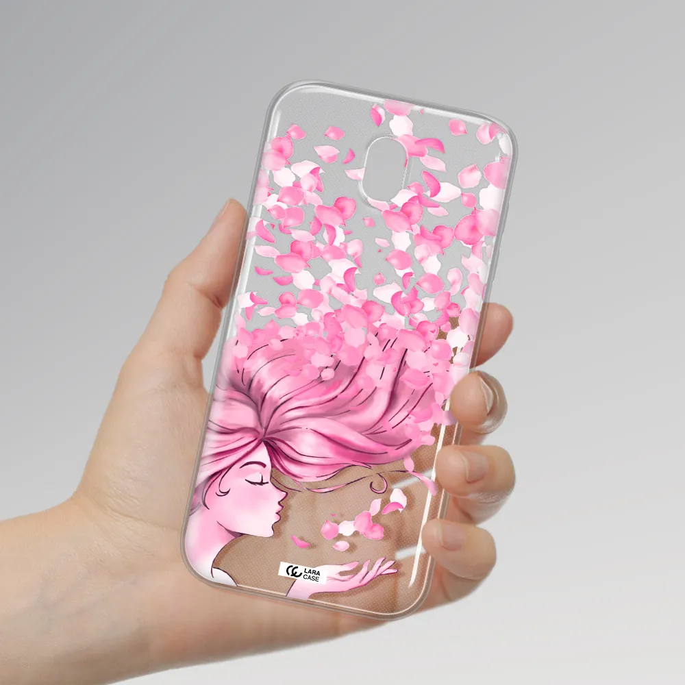 Sakura Leaves Hair Samsung J5 2017 Clear TPU Case
