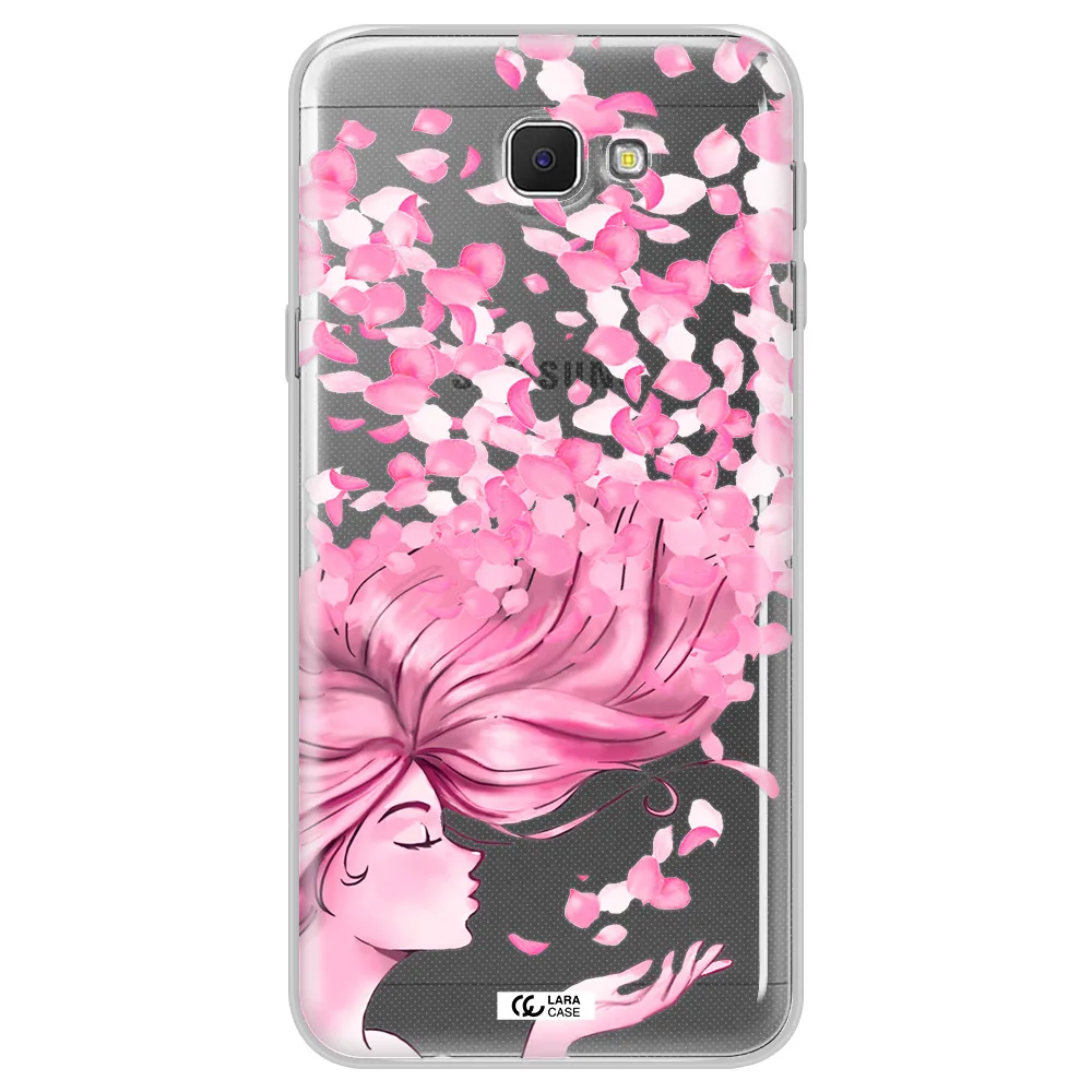 Sakura Leaves Hair Samsung J5 Prime Clear TPU Case