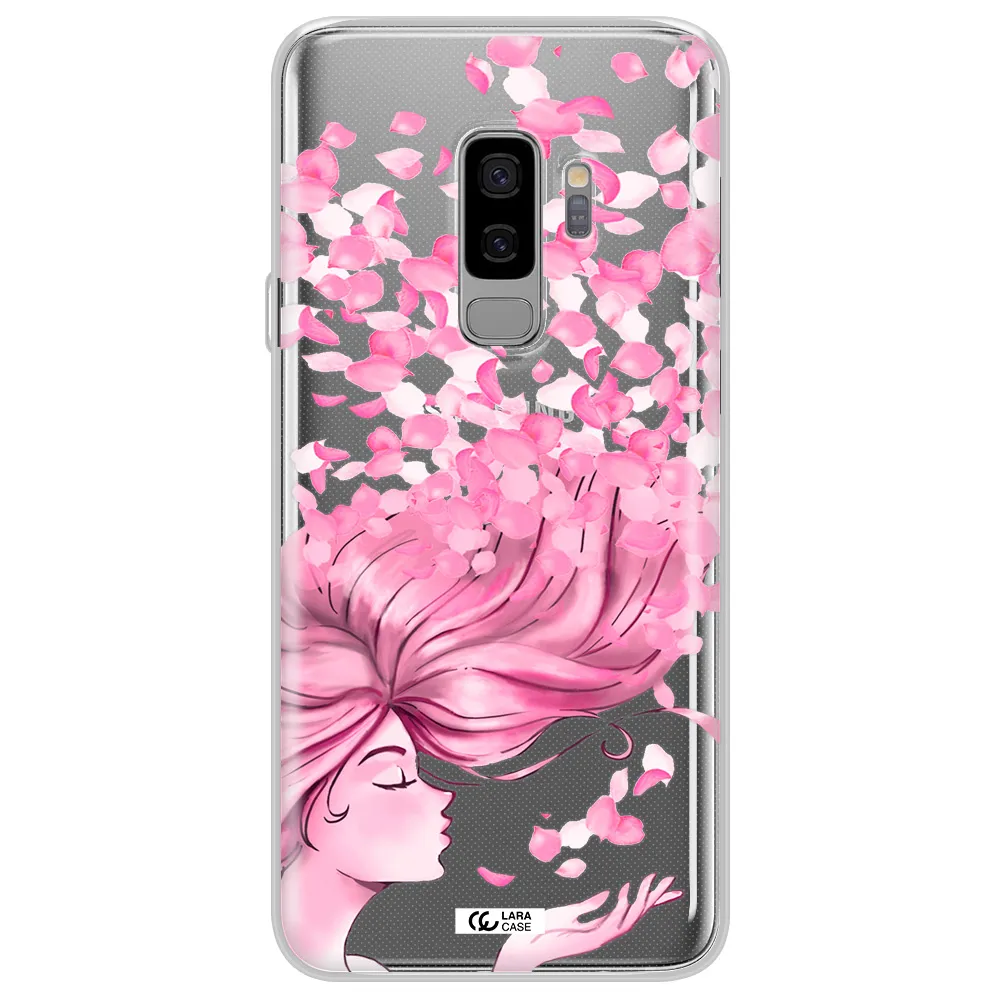Sakura Leaves Hair Samsung S9 Plus Clear TPU Case