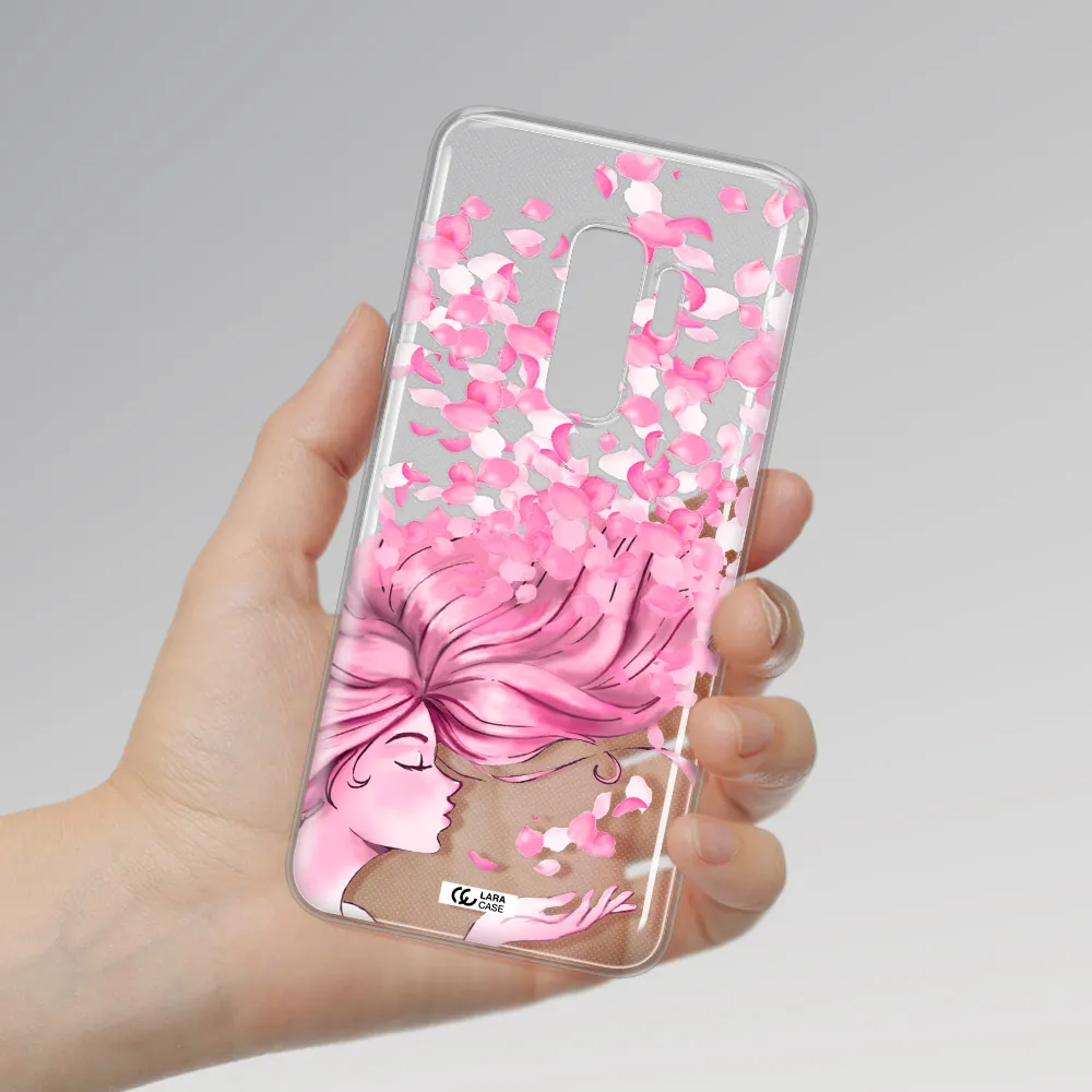 Sakura Leaves Hair Samsung S9 Plus Clear TPU Case