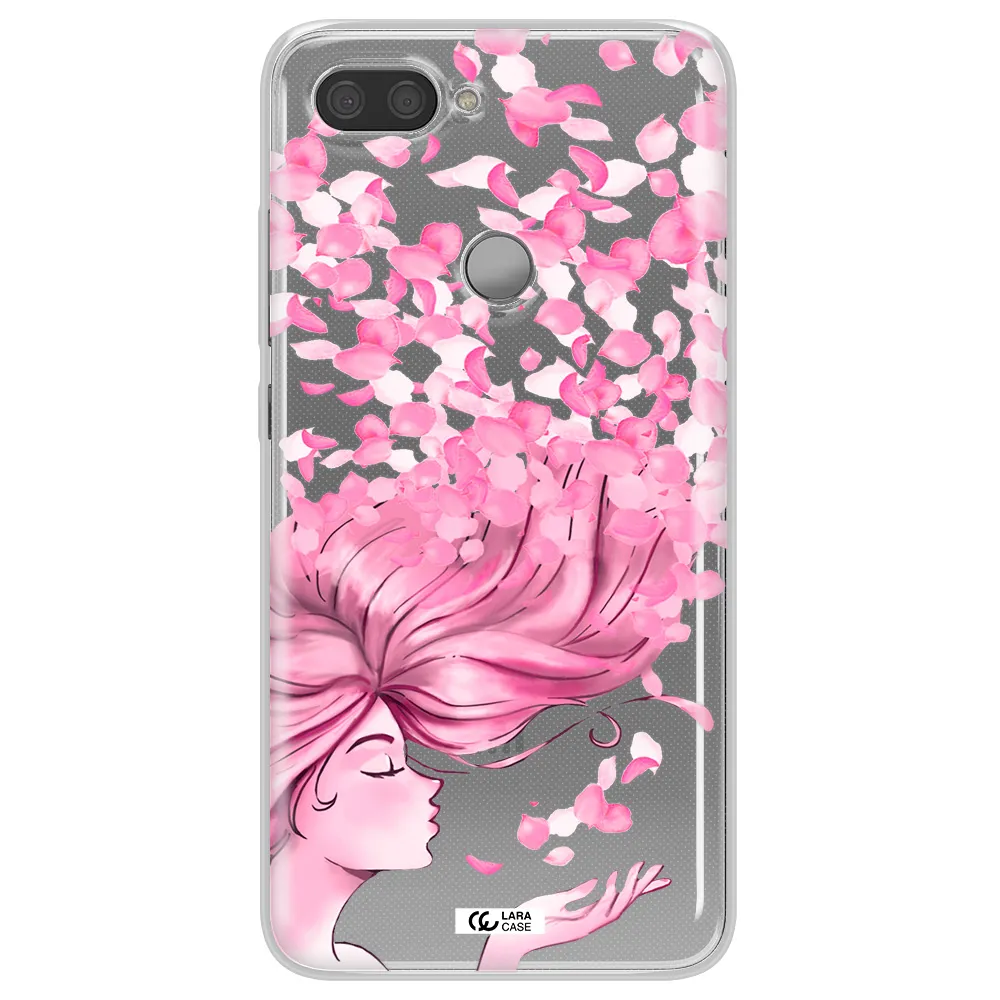 Sakura Leaves Hair Xiaomi Mi 8 Lite Clear TPU Case