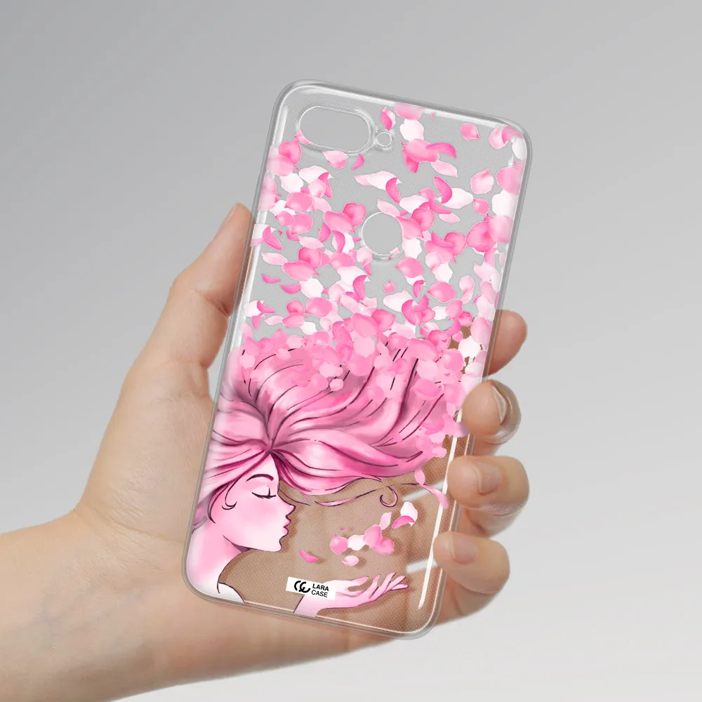 Sakura Leaves Hair Xiaomi Mi 8 Lite Clear TPU Case