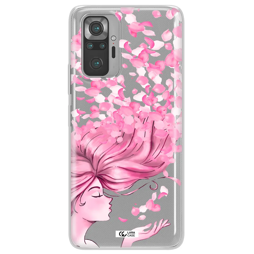 Sakura Leaves Hair Xiaomi Note 10 Pro Clear TPU Case