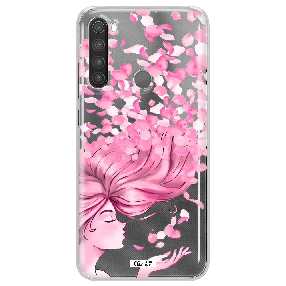 Sakura Leaves Hair Xiaomi Note 8 Clear TPU Case