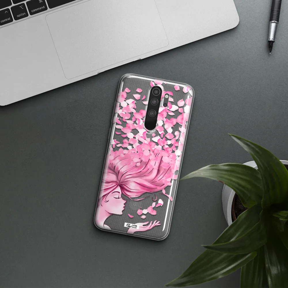 Sakura Leaves Hair Xiaomi Note 8 Pro Clear TPU Case