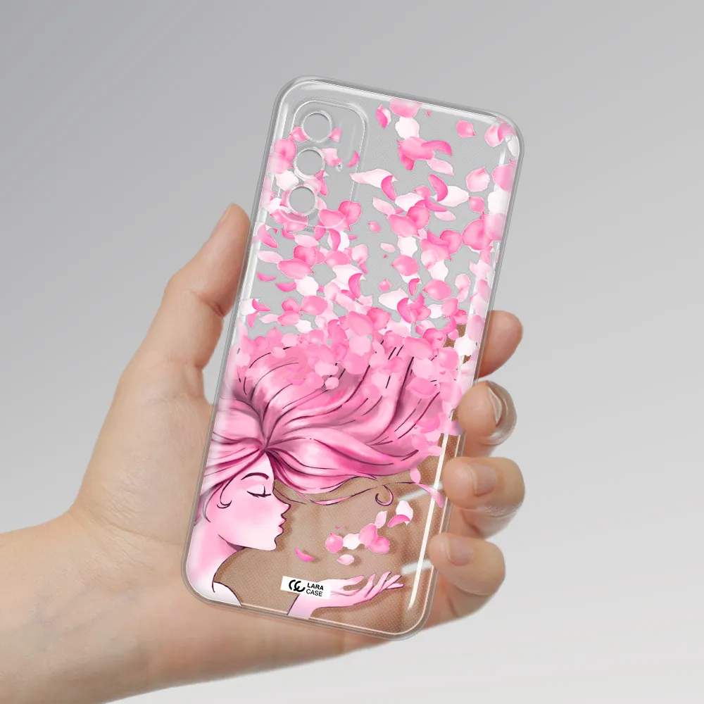 Sakura Leaves Hair Xiaomi Poco M3 Pro Clear Tpu Case