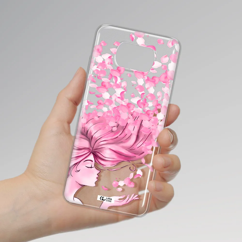 Sakura Leaves Hair Xiaomi Poco X3 Clear TPU Case