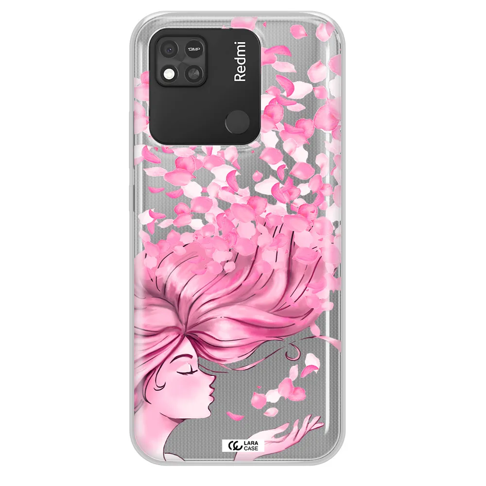 Sakura Leaves Hair Xiaomi Redmi 10A Clear TPU Case