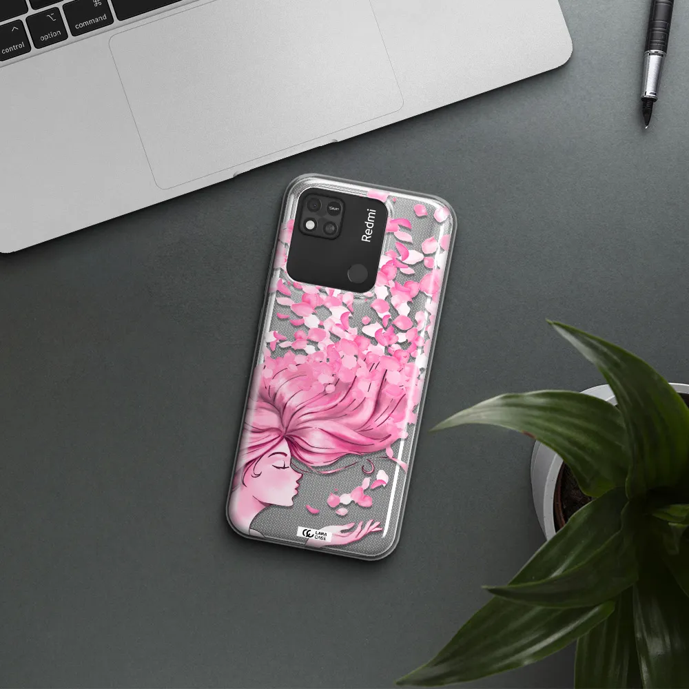 Sakura Leaves Hair Xiaomi Redmi 10A Clear TPU Case