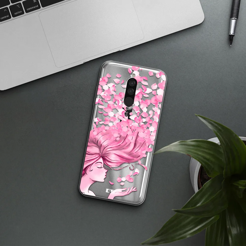 Sakura Leaves Hair Xiaomi Redmi 8 Clear Tpu Case