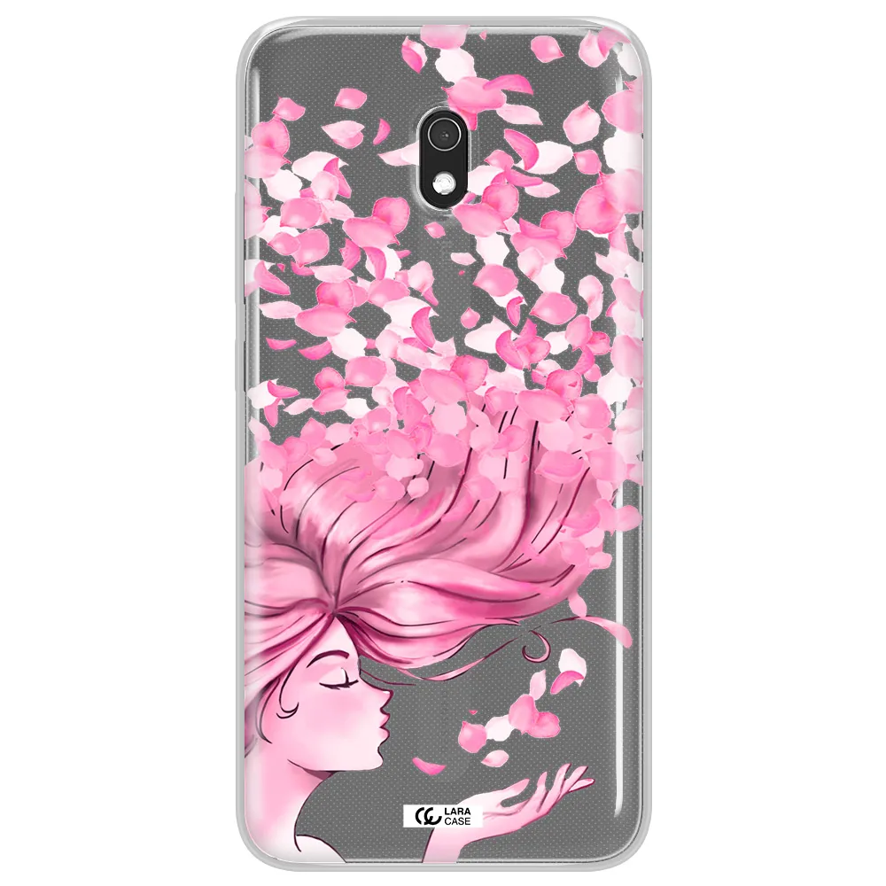 Sakura Leaves Hair Xiaomi Redmi 8A Clear TPU Case
