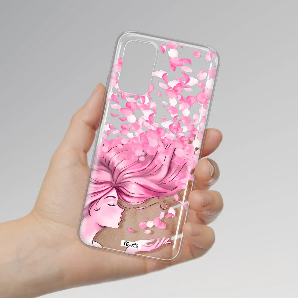 Sakura Leaves Hair Xiaomi Redmi 9T Clear TPU Case