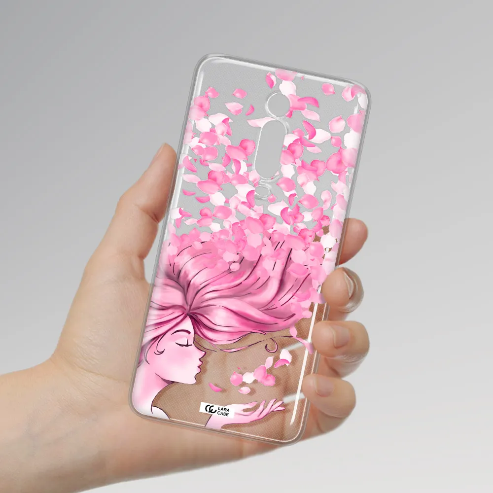 Sakura Leaves Hair Xiaomi Redmi K20 Clear Tpu Case