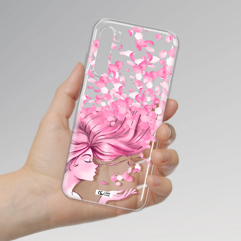 Sakura Leaves Hair Xiaomi Redmi Note 8T Clear Tpu Case