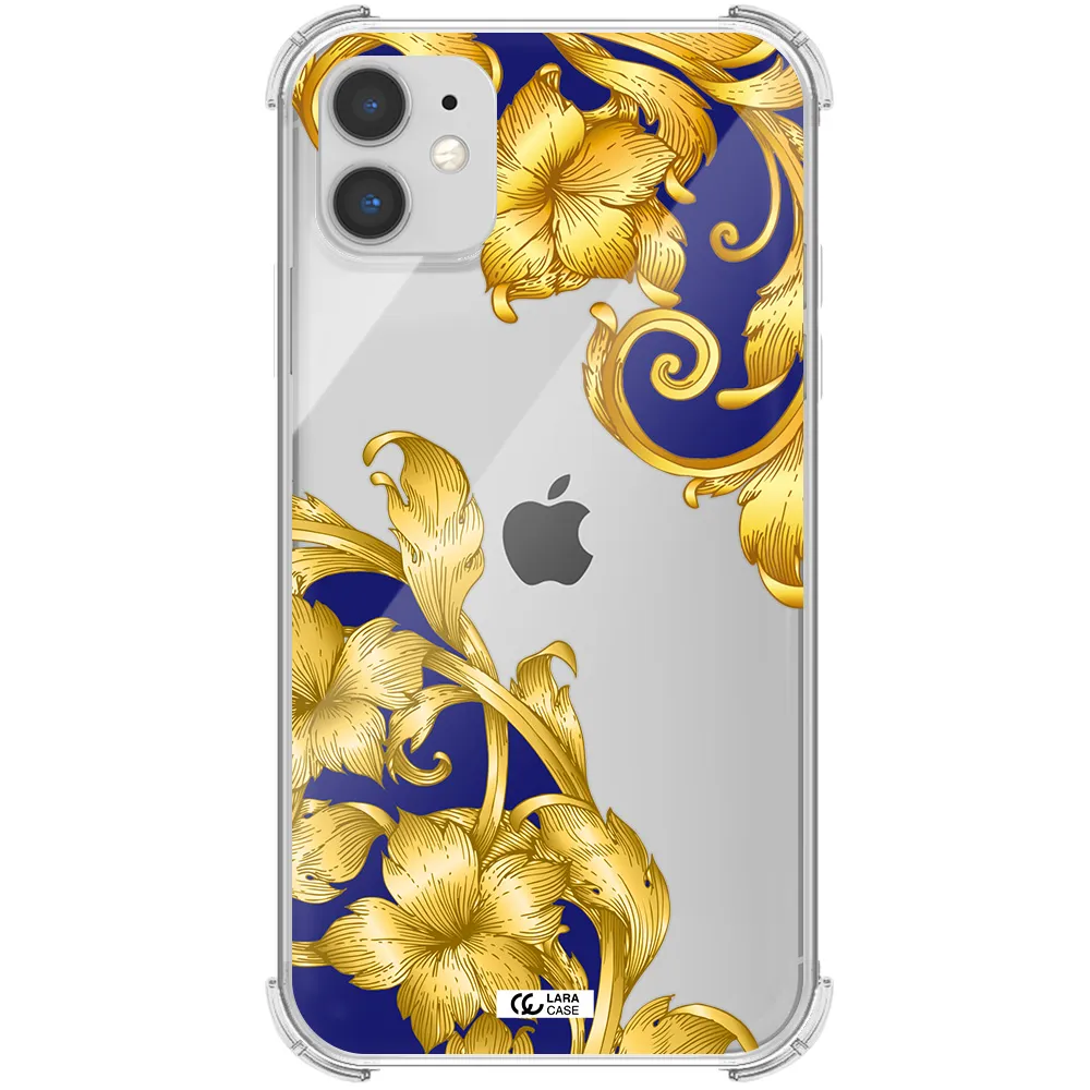 Golden Baroque Apple iPhone 11 Clear PC Case