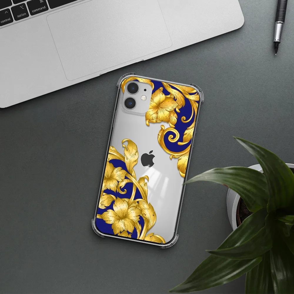 Golden Baroque Apple iPhone 11 Clear PC Case