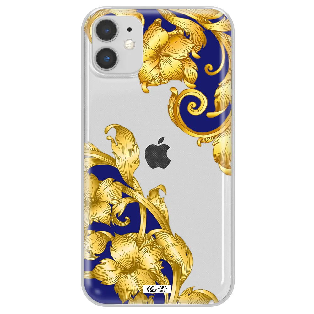 Golden Baroque Apple iPhone 11 Clear TPU Case