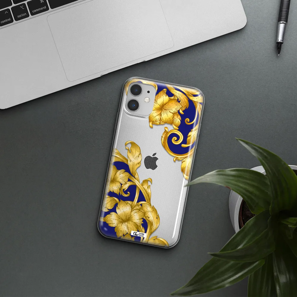 Golden Baroque Apple iPhone 11 Clear TPU Case