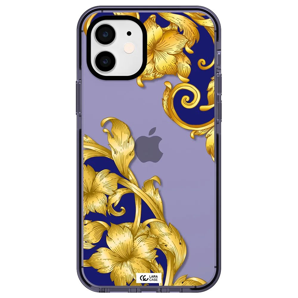 Golden Baroque Apple iPhone 11 impact Lilac Case