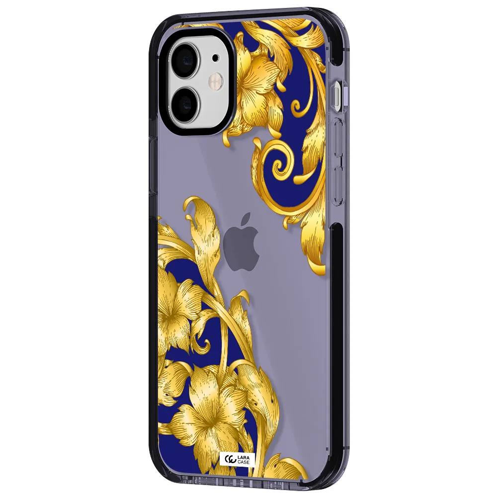 Golden Baroque Apple iPhone 11 impact Lilac Case