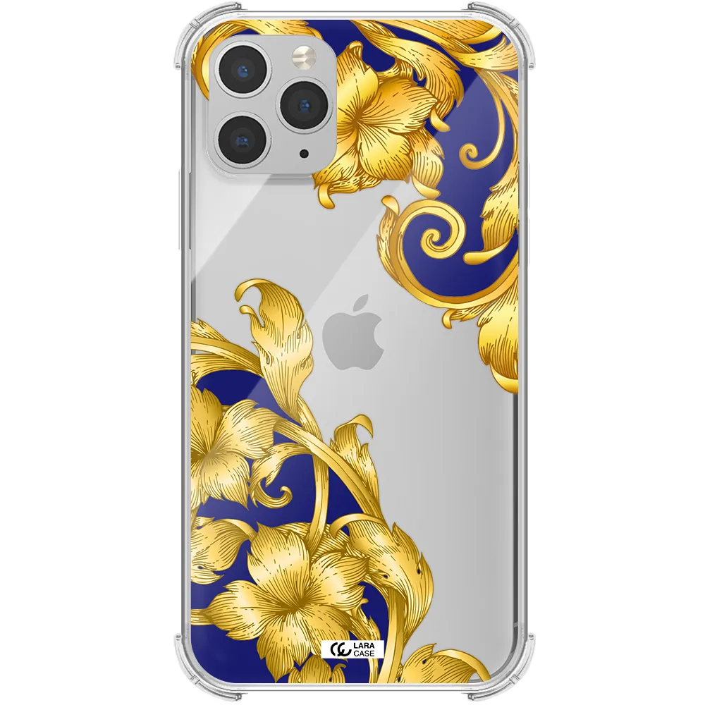 Golden Baroque Apple iPhone 11 pro max Clear PC Case
