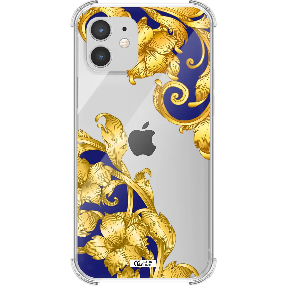 Golden Baroque Apple iPhone 12 mini Clear PC Case