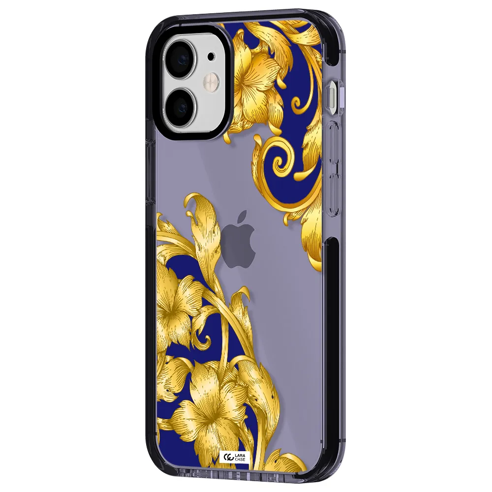 Golden Baroque Apple iPhone 12 mini impact Lilac Case