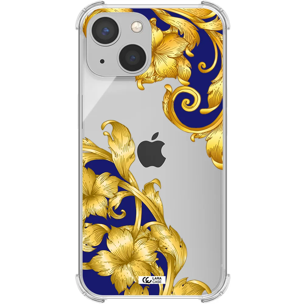 Golden Baroque Apple iPhone 13 Clear PC Case