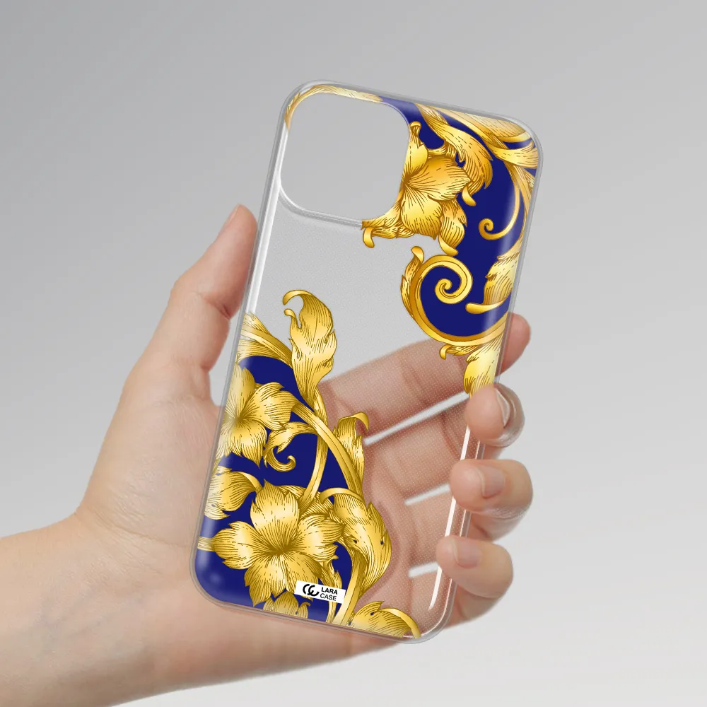 Golden Baroque Apple iPhone 13 Clear TPU Case