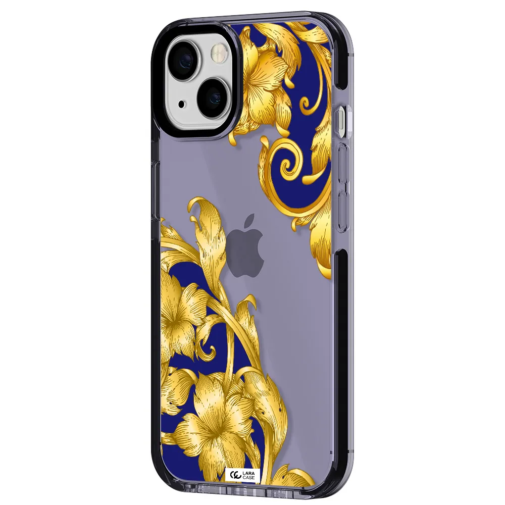 Golden Baroque Apple iPhone 13 impact Lilac Case
