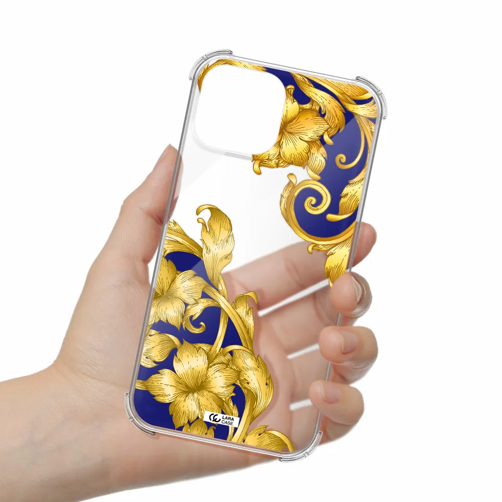 Golden Baroque Apple iPhone 13 mini Clear PC Case