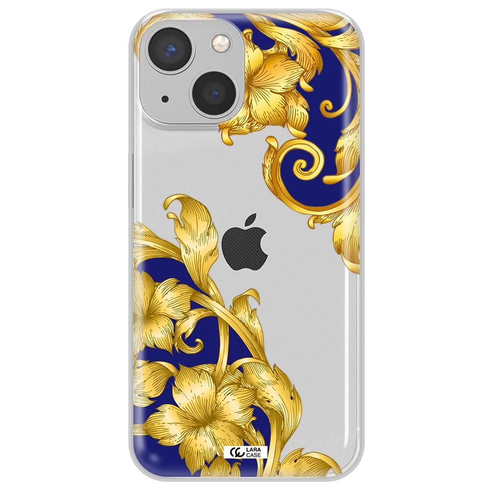 Golden Baroque Apple iPhone 13 mini Clear TPU Case