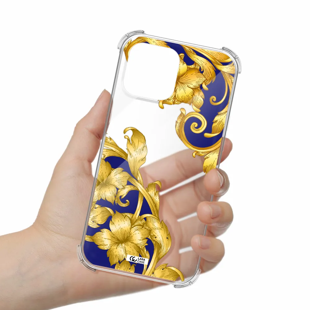 Golden Baroque Apple iPhone 13 Pro Max Clear PC Case