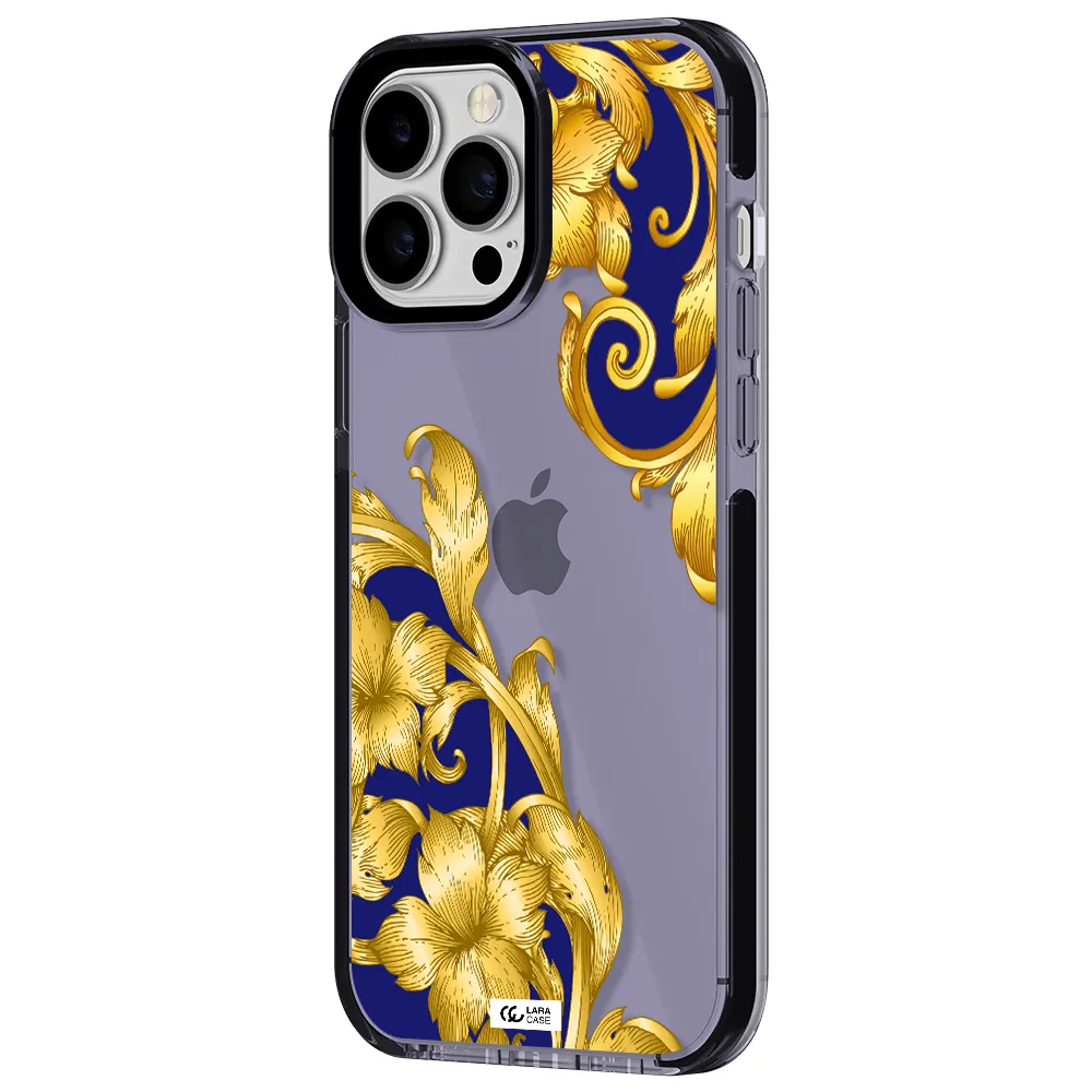 Golden Baroque Apple iPhone 13 Pro Max impact Lilac Case