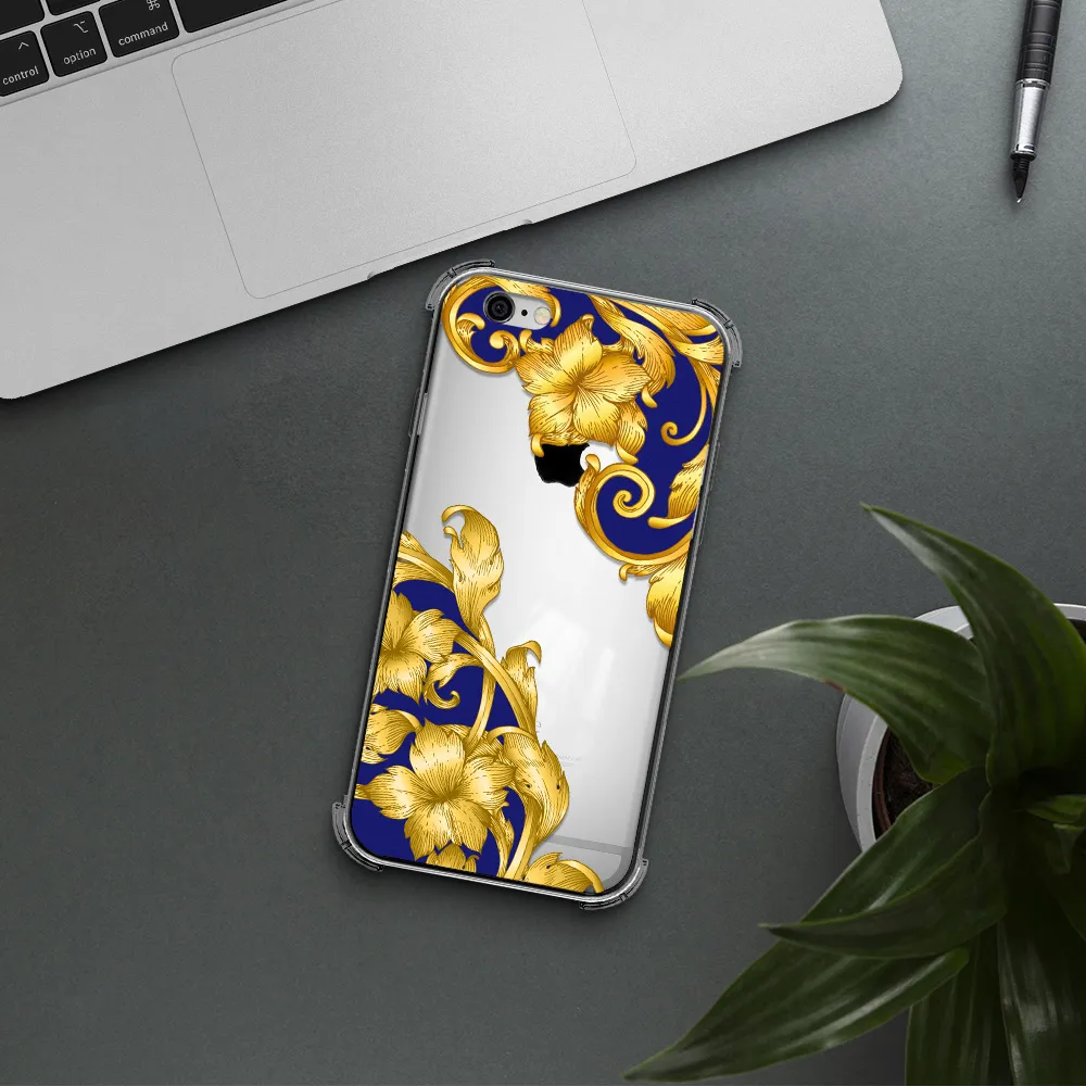 Golden Baroque Apple iPhone 6 Clear PC Case